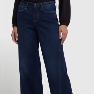 NYDJ TERESA Trouser Size O-Deep Indigo Flare Jeans